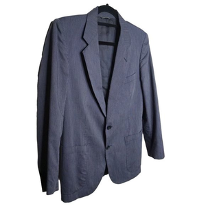 Ariston Blue Pinstripe Blazer Sport Coat‎ Jacket Men's